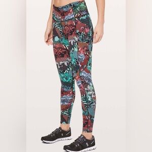 Lululemon Zen Clash Garden Print Speed Up Leggings